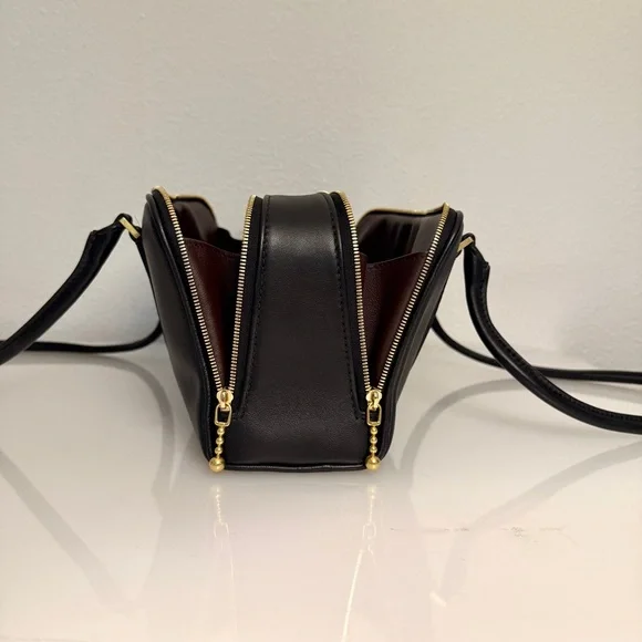 Tory Burch Small Marshmallow Satchel Black - Picture 5 of 10